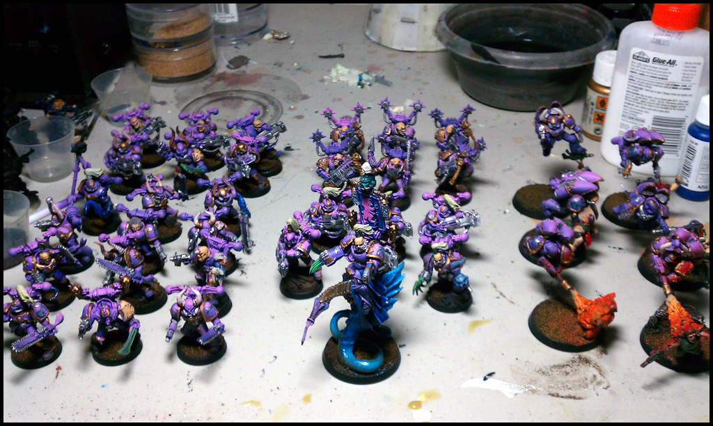 Chaos Chaos Space Marines Noise Marines Pink Purple Slaanesh 1100 Points Gallery